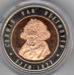 Deutschland Ludwig van Beethoven Europäische Union Medaille 1995