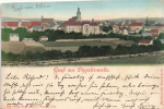 01744 Dippoldiswalde Helios folding card with Leporello * around 1900