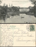 Donaueschingen Schloss mit Pfauenweiher o 24.12.1907