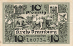Dramburg Pommern Notgeldschein Drawsko Pomorskie 1920