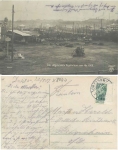 Dresden The burnt down bird meadow on August 2nd, 1909 Real photo BNK Droschkenplatz o August 4th, 1909