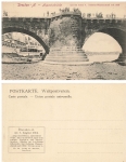 Dresden Augustus Bridge Elbe low water 1904