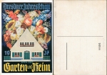 Dresden annual show garden and home 1937 artist card A. Drescher