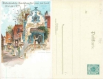 Dresden popular exhibition for home and hearth 1899 private postal stationery PP9C85 * coffee Gustel