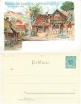 Dresden popular exhibition for home and hearth 1899 private postal stationery PP9C85 *