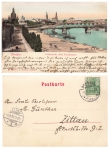 Dresden Carola Bridge Terrassenufer from August 4th, 1900