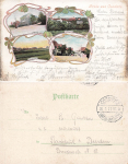 Coschuetz Dresden Art Nouveau map o 1917