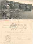 Dresden Elbe Klondyke low water real photo 1904