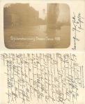 Johannstadt Dresden Elbe flood January 1920 Real photo Terrassenufer