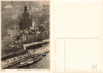 Dresden Frauenkirche aerial photograph with Elbe steamer 