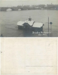 Dresden Elbe flood March 1915 Terrassenufer Ticket office for steamships