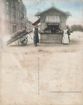 Loebtau Dresden lemonade stand Elsa Fritzsche married Weiss real photo * around 1910