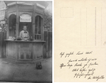 Loebtau Dresden lemonade stand Elsa Fritsche married Weiss real photo around 1910