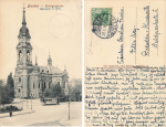 Johannstadt Dresden Trinitatisplatz mit Trinitatiskirche o 1911