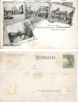 Kemnitz Dresden Vergnuegungs-Etablissement Weltenmuehle Litho o 1900