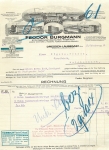Dresden Laubegast Stuffing Box Pack Factory Feodor Burgmann Letterhead with factory view 1914