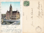 Loebtau Dresden Rathaus golden Windows o 1901