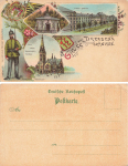Albertstadt Dresden Pioneer Barracks 12th Battalion Litho * around 1900