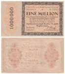 Dresden Neustadt Eine Million 14. August 1923 Notgeld