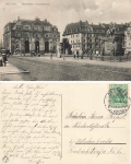 Dresden Neustaedter Hauptwache with furniture store R. Mehnert o 1911