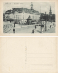 Dresden Neustaedter Markt with advertising column * around 1910