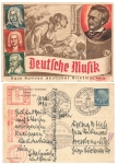 Dresden Olampia Postwerzeichen Ausstellung 1936 Sonderstempel 10.8.1936 und seltener Absenderfreistempel