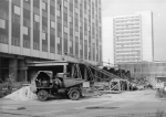 Dresden Prager Strasse Wiederaufbau Restaurant International Baustellen Dumper Picco-Max Grossfoto um 1970