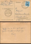 Dresden Sonderstempel Werbeschau zum Tag der Briefmarke 24.10.1954