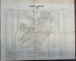 Dresden city map 1855 with street directory
