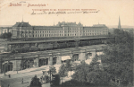 Dresden Suedvorstadt Bismarckplatz with train station back o 1913