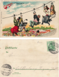 Dresdner Gruss von der Vogelwiese Litho o 1903