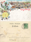 Dresden greetings from the bird meadow litho crossbowman o 1896