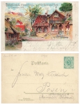 Dresden Folk Exhibition for Home and Hearth 1899 Private postal stationery