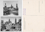 Dresden Stallhof vor und nach der Zerstörung im 2 WK * 1953 ​​​​​​​Verlag Hunger 327 D 