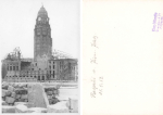 Dresden Town Hall from Pirnaischer Platz destroyed in WWII 1952