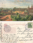 Dresden Zwinger Tucks Oilette Künstlerkarte o 1906