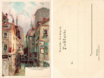 Alt-Dresden Canalgasse Künstlerkarte  * um 1900