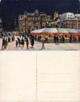 Dresden Neustaedter Wache Christmas Market artist card Richard Lanzendorf * around 1910