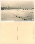 Johannstadt Dresden icy Elbe 1929 Hahn photo 4766