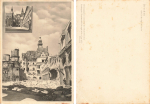 Dresden  Stallhof vor und nach der Zerstörung im 2 WK * 1950 Verlag Stengel