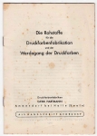 The raw materials for the printing ink production Gebrüder Hartmann Ammendorf 1927