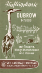 Dubrow with Teupitz Konigs Wusterhausen and Zossen excursion map around 1960