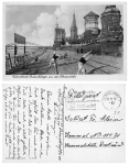 Düsseldorf Radschläger Feldpost WW2 with advertising stamp The German Red Cross 25.101939