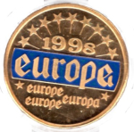 ECU Deutschland 1998 Medaille Europa auf dem Stier 