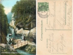 Edmundsklamm The Broad Stone Bohemian Switzerland o 13.7.1909
