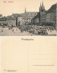 Eger Bohemia Market Square * around 1910