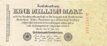 Eine Million Mark Reichsbanknote 25. Juli 1923 RO92a DEU-104a 