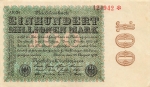 Einhundert Million Mark Reichsbanknote 22. August 1923 RO106n DEU-120n