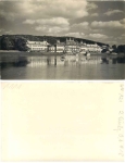 Pillnitz Dresden Elbe ferry in front of the castle Print template *1957