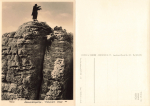 Elbe Sandstone Mountains Moenchstein Summit Climbing Rock o 1963 ​​​​​​​Publisher Hahn-Foto302